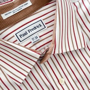 Paul Frederick Striped Button Down Shirt